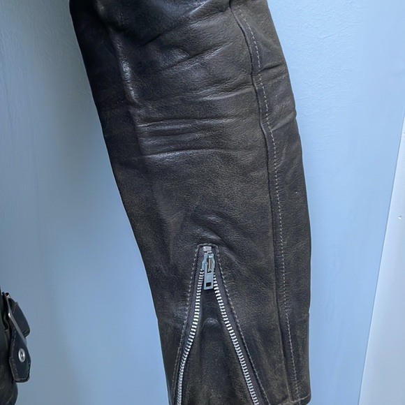 Golden Goose Deluxe Brand - leather jacket with shearling liner - Picture 7 of 14